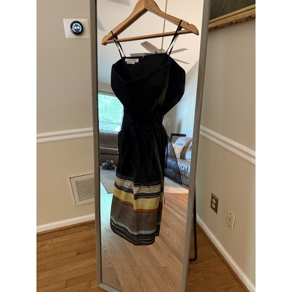 Kay Unger Black Strapless Fit and Flare Dress Size 6 - Picture 2 of 5